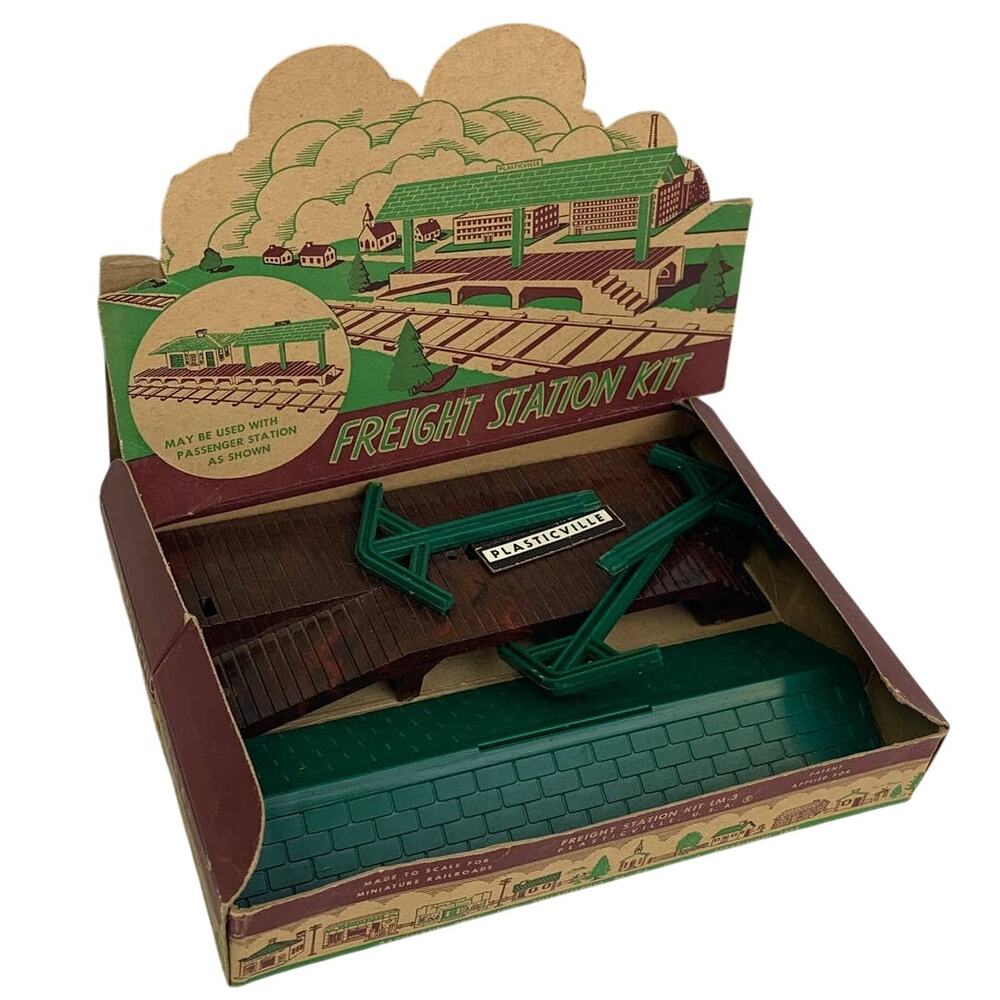 Plasticville USA Bachman Miniature Railroad Gauge HO Freight Station Kit LM-3